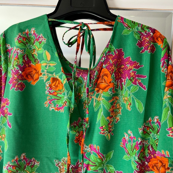 ASOS Women's Floral Career Blouse Multi Color - Picture 11 of 14